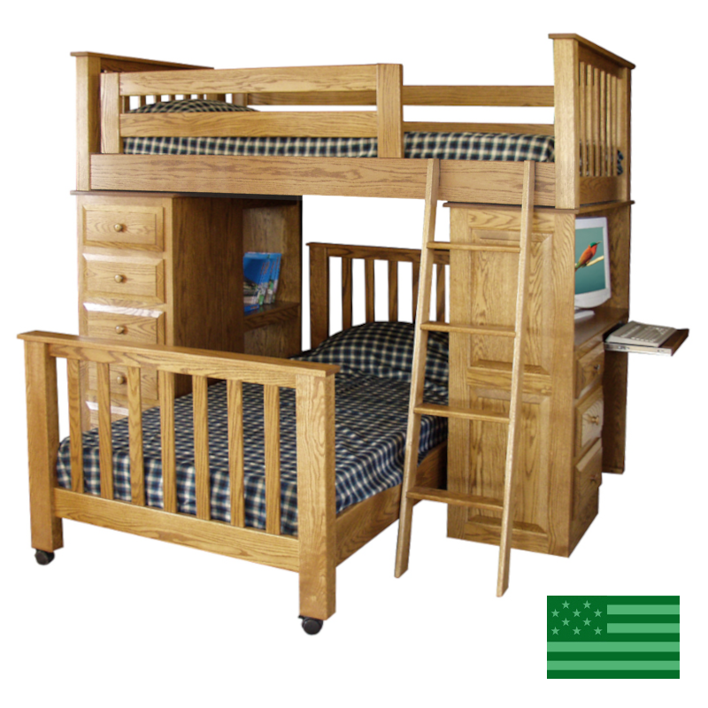 Amish Landis Loft Bed
